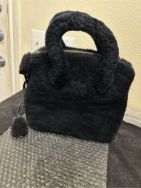 Pre own Louis Vuitton Impossible Runway Faux-Shearling Tote Bag with Top Handles